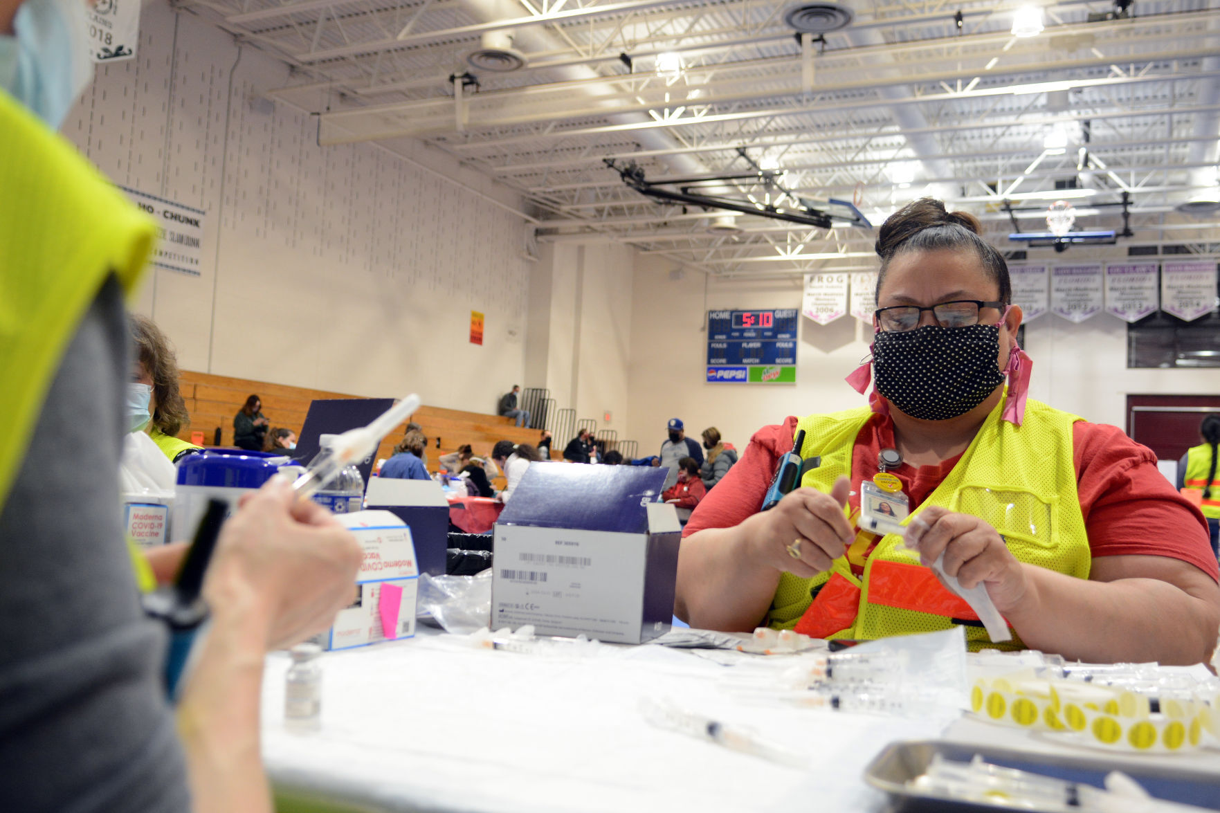 Baraboo community vaccination clinic, March 31